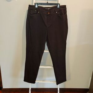 Chico's The Platinum Jeggings Size 3 Dark Brown
